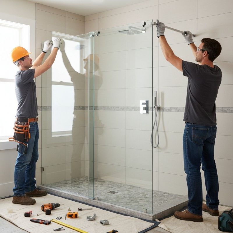 Glass Shower Door Installation in Arvada, CO